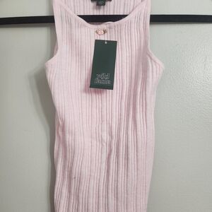 Wild Fable Pink Ribbed Tank XXS